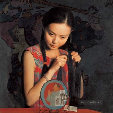 frühen Morgen WJT Chinesische Mädchen Ölgemälde